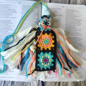 Granny Square Bible Tassel Bookmark
